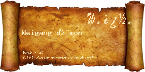Weigang Ámon névjegykártya